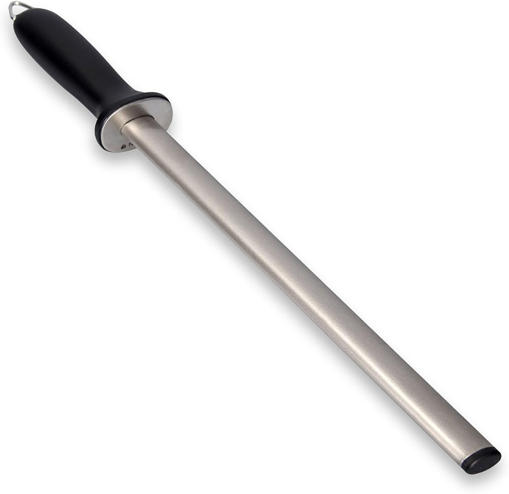 Diamant-Wetzstahl oval – 31 cm Schleifstab für Messer