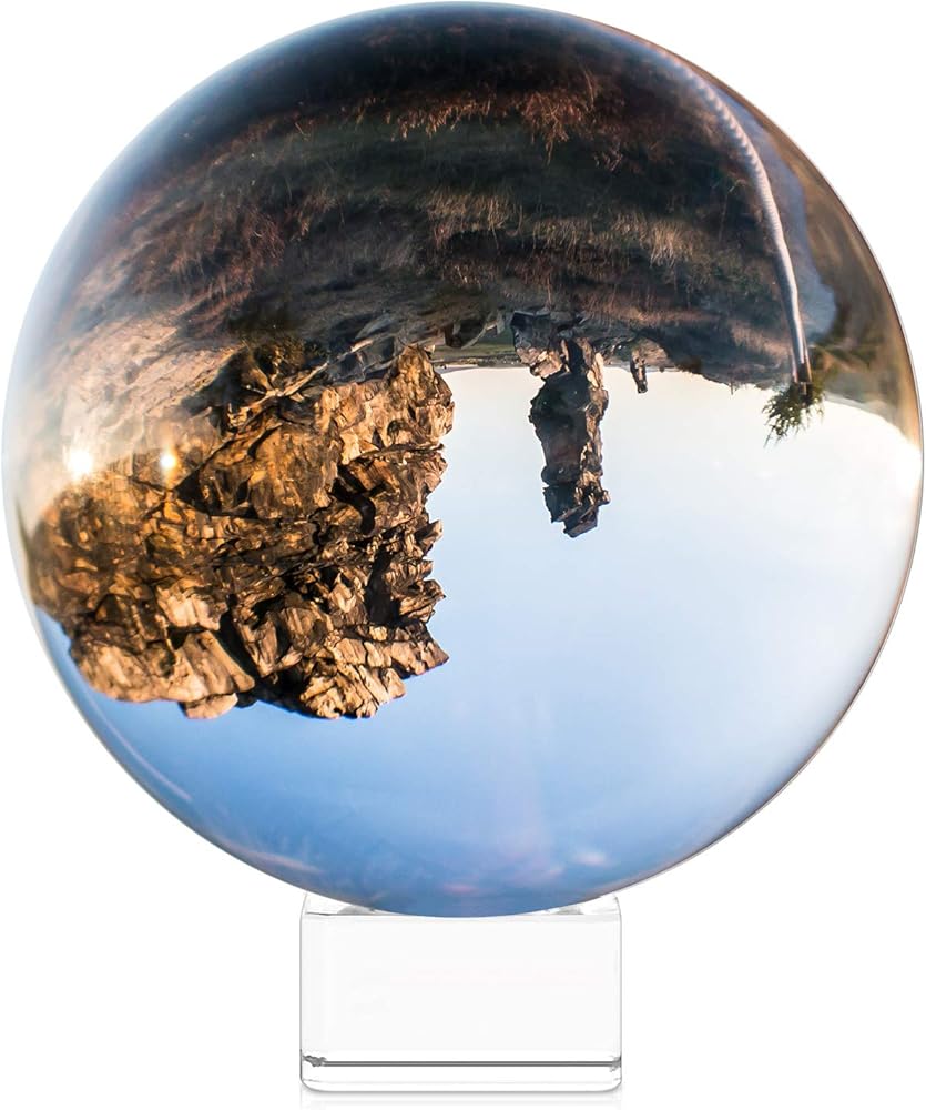 Fotokugel aus Glas mit Ständer – Kristallkugel 60 mm
