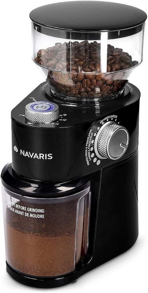 Elektrische Kaffeemühle mit Edelstahl-Scheibenmahlwerk – 200 W