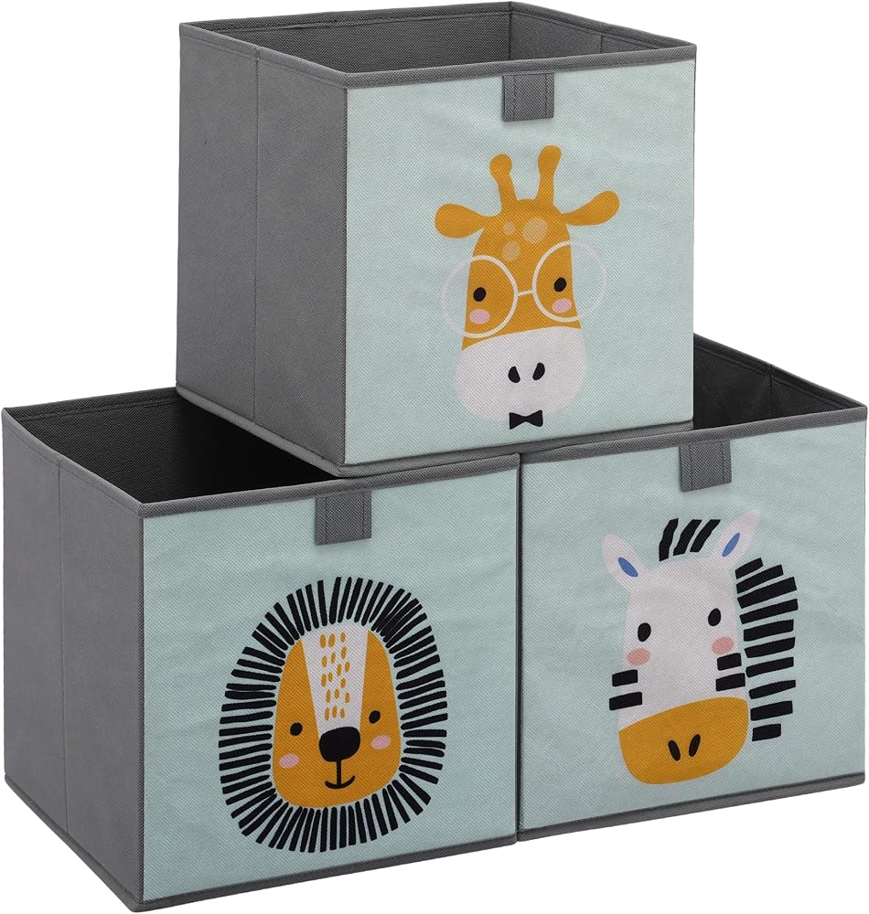 Aufbewahrungsboxen für Kinder 3er Set – 28 x 28 x 28 cm