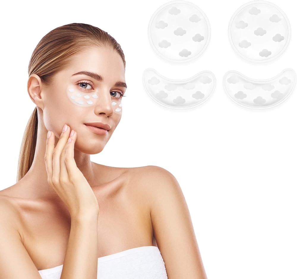 4x Gel-Augenpads – wiederverwendbar, warm und kalt anwendbar